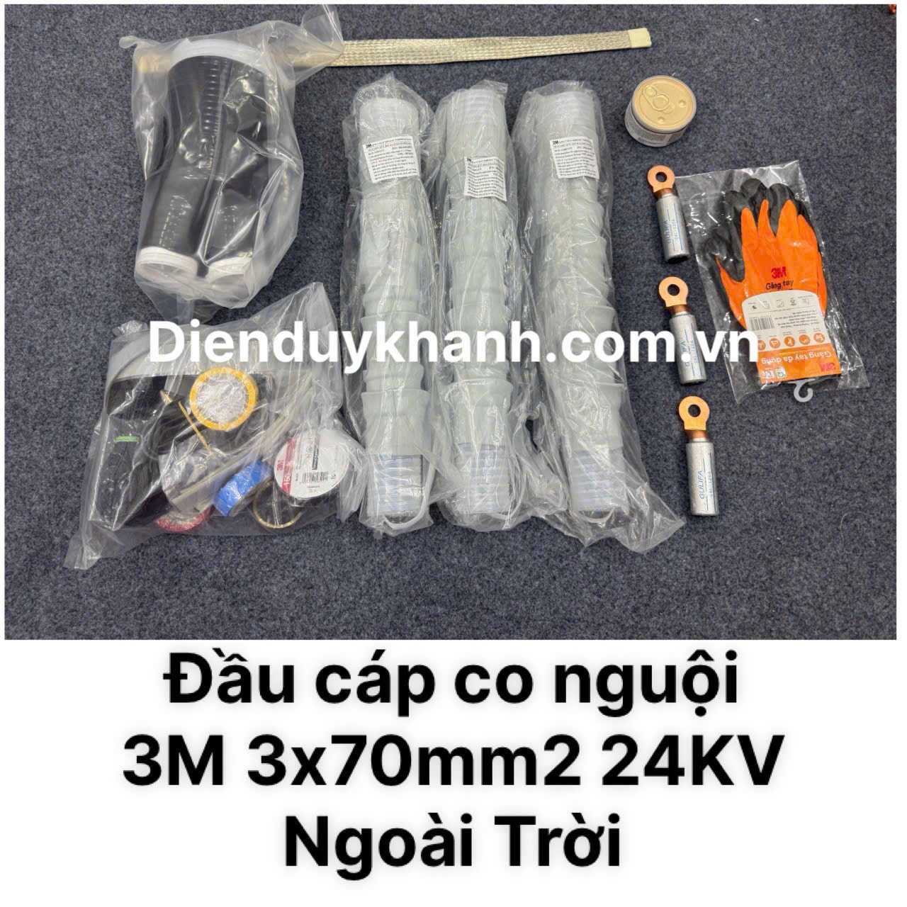 Đầu Cáp Co Nguội Trung Thế Ngoài Trời 24KV OD 3C QTII(J)6S-32-70 (3x70mm2)